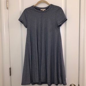 Striped T shirt dress